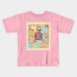 Cute Dinosaur Pattern & You got this! Kids T-Shirt